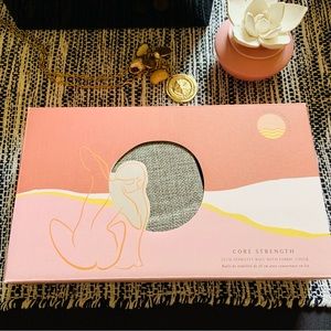 NEW ANTHROPOLOGIE Core Strength 25CM Stability Ball with Fabric Cover & Air Pump